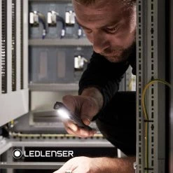 Industrial 150-Lumen Rechargeable LED Pen Flashlight with Laser Pointer by LEDLENSER -Camillus Sales Shop ledlenser handheld flashlights iw2r laser fa 1000