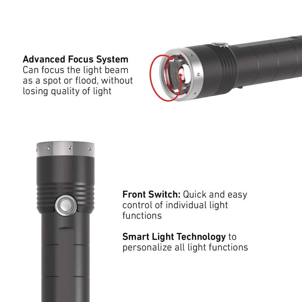 MT10 1000 Lumens LED Rechargeable Flashlight with Focusing Optic by LEDLENSER 2 MT10 1000 Lumens LED Rechargeable Flashlight with Focusing Optic by LEDLENSER - Image 2