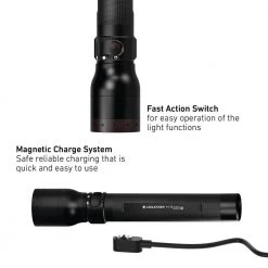 P17R Core Rechargeable Flashlight, 1200 Lumens, Advanced Focus System, Constant Light Output, Magnetic Charge System by LEDLENSER -Camillus Sales Shop ledlenser handheld flashlights p17r core 44 1000
