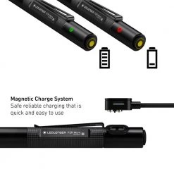 P2R Work Rechargeable Pen Light, 110 Lumens, Advanced Focus System, Magnetic Charging by LEDLENSER -Camillus Sales Shop ledlenser handheld flashlights p2r work 1f 1000