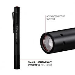 P4R Core Rechargeable Pen Light, 200 Lumens, Advanced Focus System by LEDLENSER -Camillus Sales Shop ledlenser handheld flashlights p4r core 4f 1000
