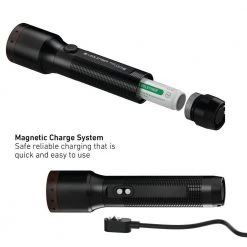 P5R Core Rechargeable Flashlight, 500 Lumens, Advanced Focus System, Constant Light Output, Waterproof by LEDLENSER -Camillus Sales Shop ledlenser handheld flashlights p5r core 44 1000