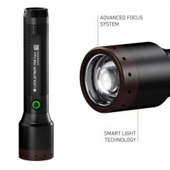 P6R Core Rechargeable Flashlight, 900 Lumens, Advanced Focus System, Waterproof by LEDLENSER -Camillus Sales Shop ledlenser handheld flashlights p6r core 4f 1000