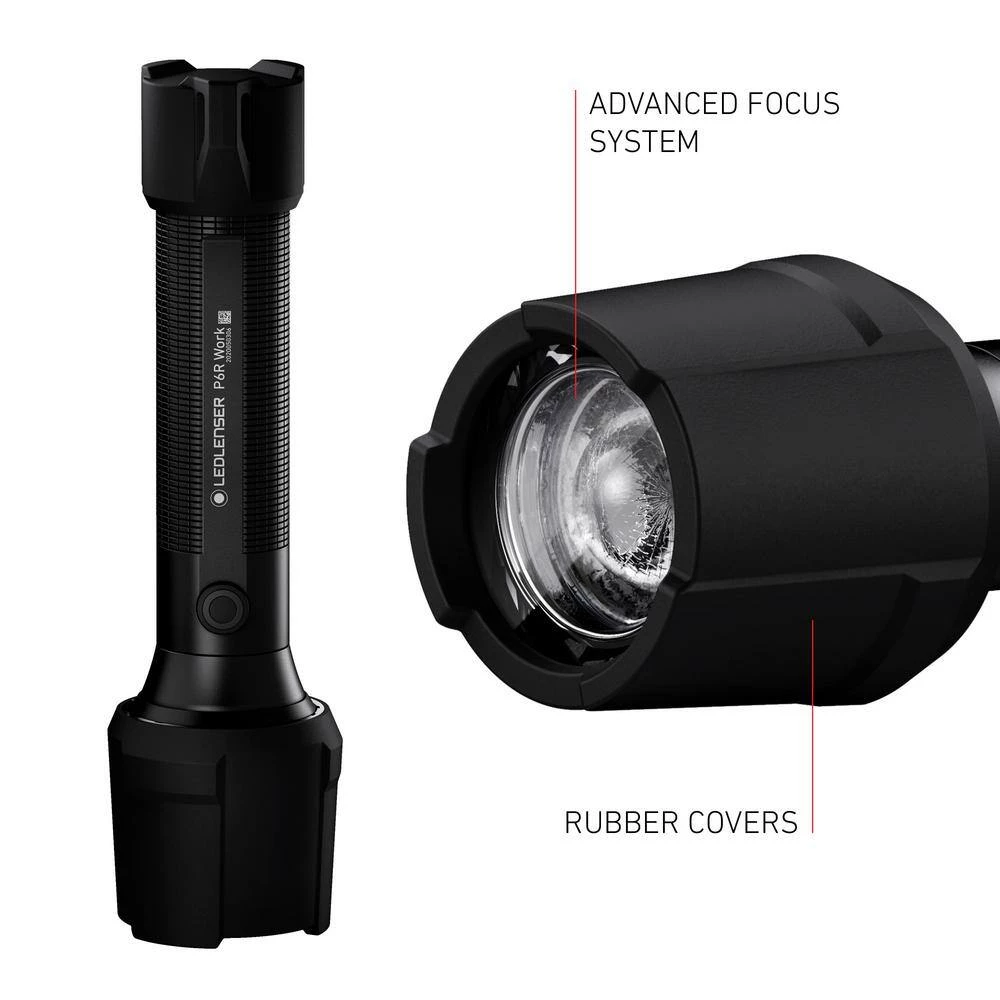 P6R Work Rechargeable Flashlight, 850 Lumens, Advanced Focus System, Rubber Covers, Protective Lens, Waterproof by LEDLENSER 5 P6R Work Rechargeable Flashlight, 850 Lumens, Advanced Focus System, Rubber Covers, Protective Lens, Waterproof by LEDLENSER - Image 5