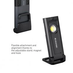Industrial 200-Lumen Rechargeable LED Work Light with Magnetic Base by LEDLENSER -Camillus Sales Shop ledlenser handheld spotlights if2r 44 1000