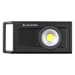 IF4R Music Industrial 2,500-Lumen Rechargeable Area Light with Bluetooth Speaker and Magnetic Base Designed in Germany by LEDLENSER