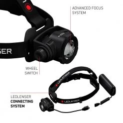 H15R Core Rechargeable Headlamp, 2500 Lumens, Advanced Focus System, Constant Light, Dimmable, Waterproof by LEDLENSER -Camillus Sales Shop ledlenser headlamps h15r core 4f 1000
