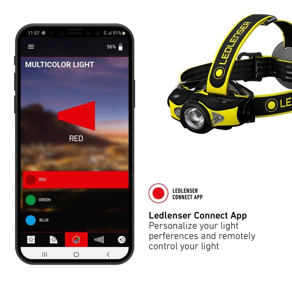 IH11R Industrial 1,000-Lumen LED Headlamp with Bluetooth Connectivity and Advanced Focus System Designed in Germany by LEDLENSER 9 IH11R Industrial 1,000-Lumen LED Headlamp with Bluetooth Connectivity and Advanced Focus System Designed in Germany by LEDLENSER - Image 9