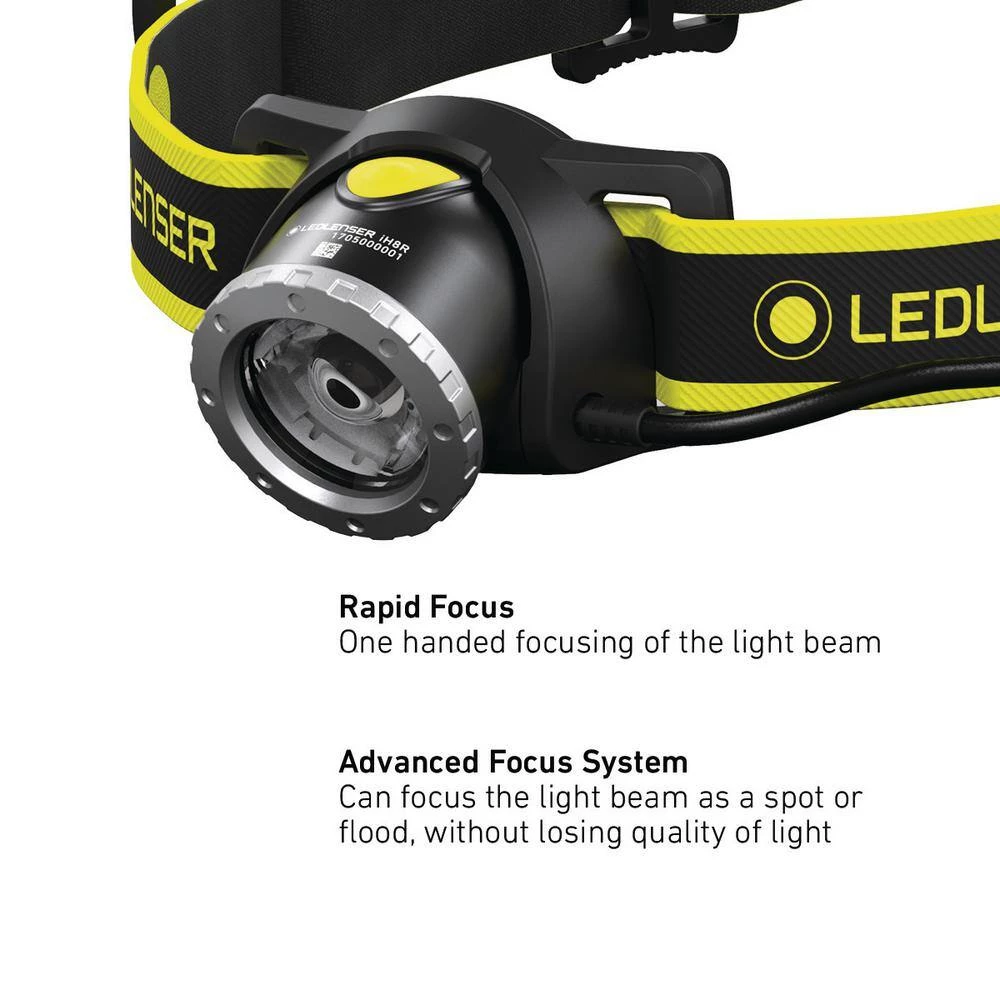 IH8R Industrial High Power 600-Lumen Rechargeable LED Headlamp with Advanced Focus System Designed in Germany by LEDLENSER 4 IH8R Industrial High Power 600-Lumen Rechargeable LED Headlamp with Advanced Focus System Designed in Germany by LEDLENSER - Image 4