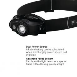 MH4 400 Lumen LED Magnetically Rechargeable Headlamp with Focusing Lens by LEDLENSER -Camillus Sales Shop ledlenser headlamps mh4 1f 1000