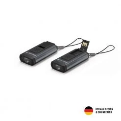 K6R Safety 400 Lumens LED Rechargeable Key Chain Light with Siren by LEDLENSER