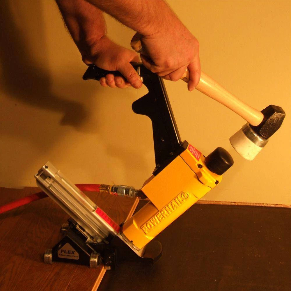 15.5-Gauge Flex Power Roller Pneumatic Hardwood Flooring Power Stapler by POWERNAIL 2 15.5-Gauge Flex Power Roller Pneumatic Hardwood Flooring Power Stapler by POWERNAIL - Image 2