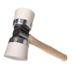#3 Double-Cap White Mallet by POWERNAIL