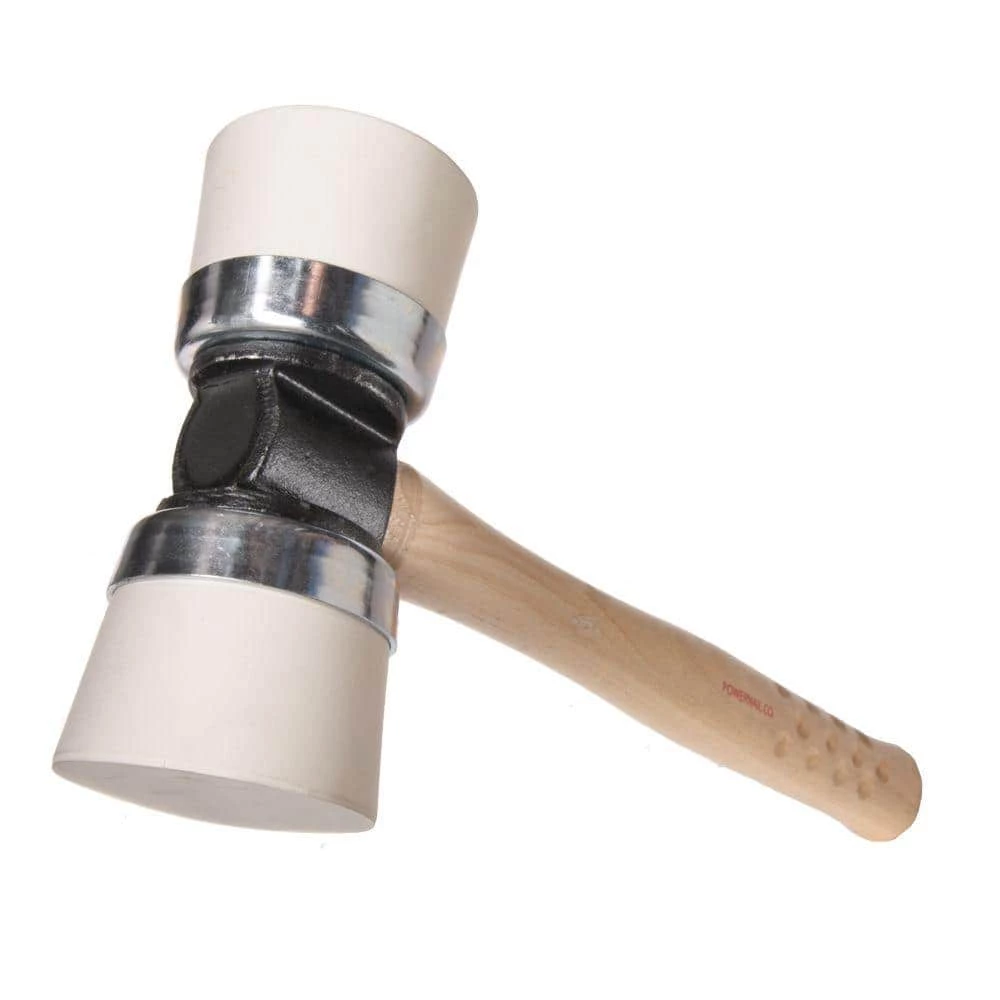 #5MI Double-Cap White Mallet by POWERNAIL 1 #5MI Double-Cap White Mallet by POWERNAIL
