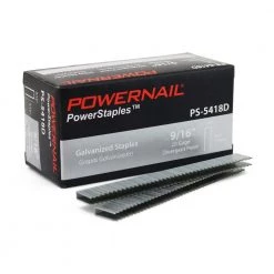 5400 Series 3/16 in. x 9/16 in. Crown x 20-Gauge Glue Collated Div. Point Staples for Carpet and Upholstery (5000-Box) by POWERNAIL