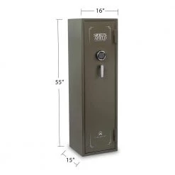 Journey 14-Gun Electronic Lock Gun Safe, OD Green Textured Gloss Finish by Sports Afield 9 Journey 14-Gun Electronic Lock Gun Safe, OD Green Textured Gloss Finish by Sports Afield -Camillus Sales Shop sports afield rifle safes sa5516j 40 1000