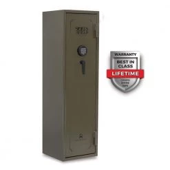Journey 14-Gun Electronic Lock Gun Safe, OD Green Textured Gloss Finish by Sports Afield