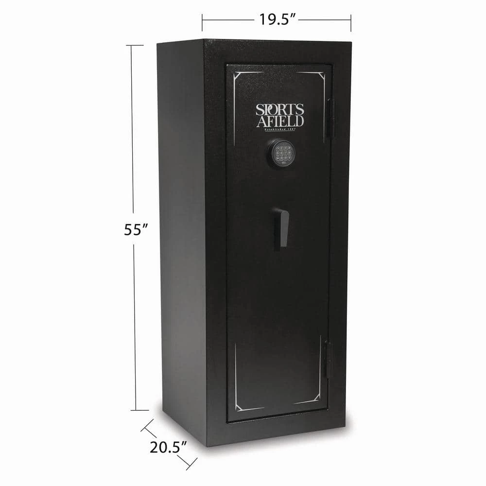 Instinct 18-Gun Fireproof Electronic Lock Gun Safe, Textured Matte Black Finish by Sports Afield 5 Instinct 18-Gun Fireproof Electronic Lock Gun Safe, Textured Matte Black Finish by Sports Afield - Image 5
