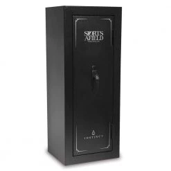 Camillus Sales Shop 37 Instinct 18-Gun Fireproof Biometric Lock Gun Safe, Textured Matte Black Finish by Sports Afield