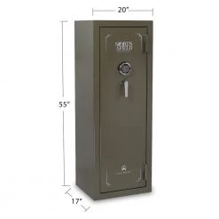 Journey 20-Gun Electronic Lock Gun Safe, OD Green Textured Gloss Finish by Sports Afield 12 Journey 20-Gun Electronic Lock Gun Safe, OD Green Textured Gloss Finish by Sports Afield -Camillus Sales Shop sports afield rifle safes sa5520j 1f 1000