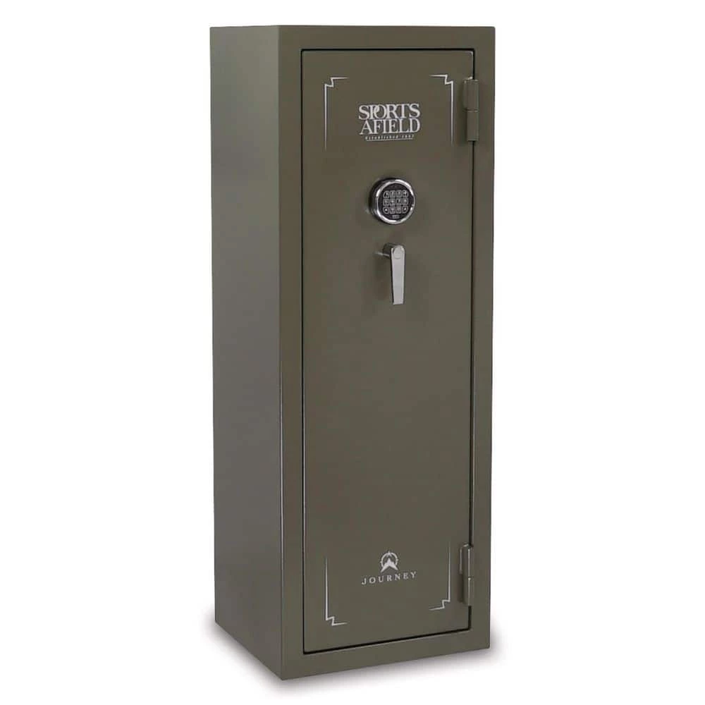 Journey 20-Gun Electronic Lock Gun Safe, OD Green Textured Gloss Finish by Sports Afield 3 Journey 20-Gun Electronic Lock Gun Safe, OD Green Textured Gloss Finish by Sports Afield - Image 3