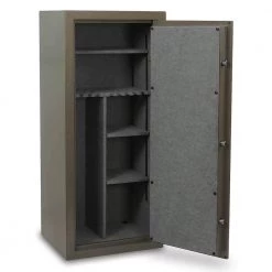 Journey 30-Gun Electronic Lock Gun Safe, OD Green Textured Gloss Finish by Sports Afield -Camillus Sales Shop sports afield rifle safes sa5524j 4f 1000
