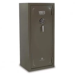 Journey 30-Gun Electronic Lock Gun Safe, OD Green Textured Gloss Finish by Sports Afield -Camillus Sales Shop sports afield rifle safes sa5524j c3 1000