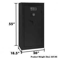 30 Gun Fire Safe by Sports Afield -Camillus Sales Shop sports afield rifle safes sa5526basic 1f 1000