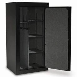 Instinct 30-Gun Fireproof Biometric Lock Gun Safe, Textured Matte Black Finish by Sports Afield -Camillus Sales Shop sports afield rifle safes sa5529ins bio 4f 1000