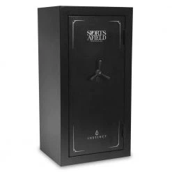 Instinct 30-Gun Fireproof Biometric Lock Gun Safe, Textured Matte Black Finish by Sports Afield