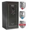 Haven 36-Gun Fire and Waterproof Electronic Lock Gun Safe, Metal Gray Gloss Metallic Finish by Sports Afield