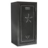 Haven 36-Gun Fire and Waterproof Biometric Lock Gun Safe, Metal Gray Gloss Metallic Finish by Sports Afield