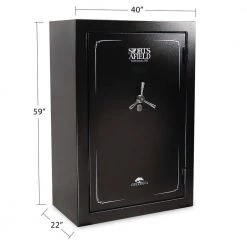 Preserve - 40-Gun Fire and Waterproof Biometric Safe, Black by Sports Afield -Camillus Sales Shop sports afield rifle safes sa5940p bio 1f 1000