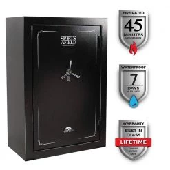 Preserve - 40-Gun Fire and Waterproof Biometric Safe, Black by Sports Afield