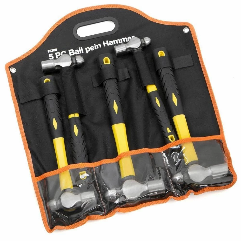 Multi-Purpose Ball Pein Hammer Set with Fiberglass Handle (5-Piece) by Stark 2 Multi-Purpose Ball Pein Hammer Set with Fiberglass Handle (5-Piece) by Stark - Image 2