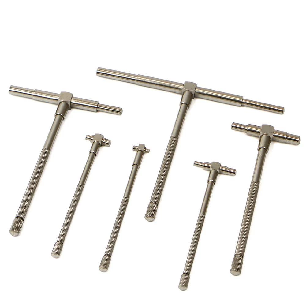 5/16 in. to 6 in. Telescoping Gauge Set Range Micrometer Precision T-Bore Hole Gauge (6-Piece) by Stark 1 5/16 in. to 6 in. Telescoping Gauge Set Range Micrometer Precision T-Bore Hole Gauge (6-Piece) by Stark