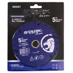 5 in. Diamond Edge Abrasive Cut Off Wheel for Metal Cutting by Stark -Camillus Sales Shop stark grinding wheels cut off wheels 00507 h 1f 1000