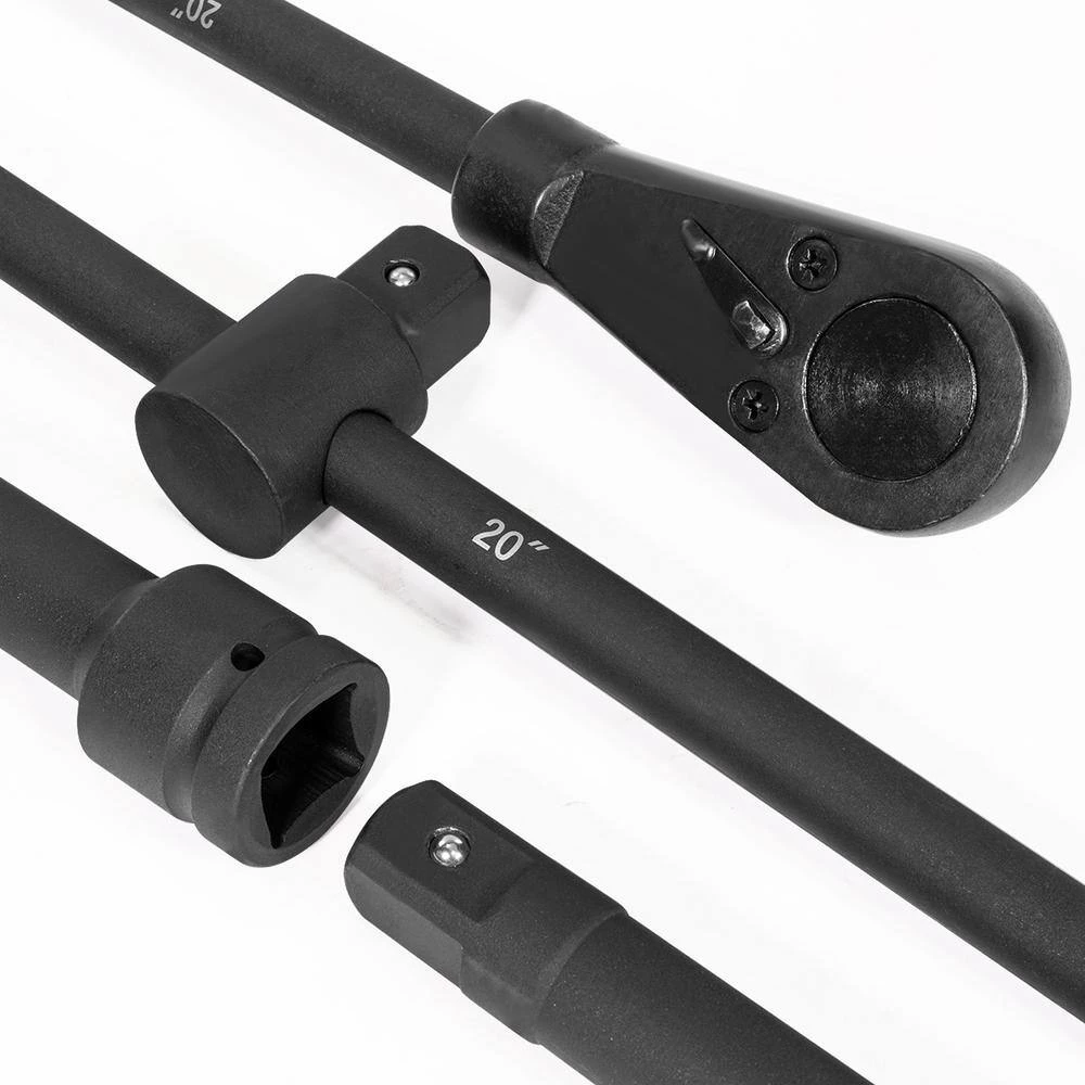 Jumbo 1 in. Drive Cr-Mo Steel 6-Point SAE Deep Impact Socket Set with Extension Bars and Carrying Case (21-Piece) by Stark 4 Jumbo 1 in. Drive Cr-Mo Steel 6-Point SAE Deep Impact Socket Set with Extension Bars and Carrying Case (21-Piece) by Stark - Image 4