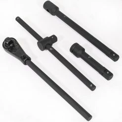 Jumbo 1 in. Drive Cr-Mo Steel 6-Point SAE Deep Impact Socket Set with Extension Bars and Carrying Case (21-Piece) by Stark -Camillus Sales Shop stark impact socket sets 35104 h 4f 1000