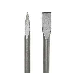 16 in. Flat and Point Bit Chisel and 1-1/8 in. Steel Hex Shank for Electric Demolition Jack Hammer (2-Piece) by Stark -Camillus Sales Shop stark masonry drill bits 61112 h 4f 1000