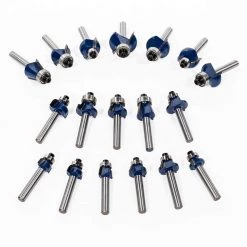 1/4 in. Tungsten Carbide 3-Blade Router Bit Set (80-Piece) by Stark -Camillus Sales Shop stark router bit sets 32201 h 1f 1000