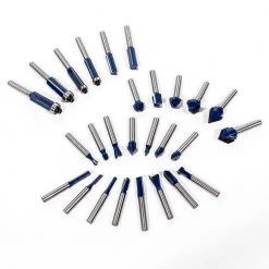 1/4 in. Tungsten Carbide 3-Blade Router Bit Set (80-Piece) by Stark -Camillus Sales Shop stark router bit sets 32201 h 4f 1000