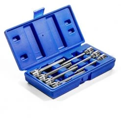 Metric MM Ball End Long Standard Allen Hex Bit Socket Set (7-Piece) by Stark