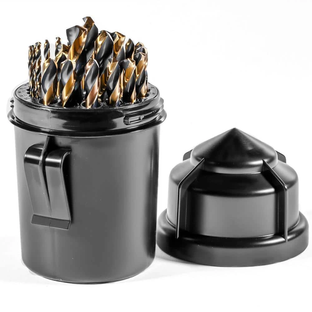 7 in. x 4 in. x 4 in. High Speed Steel Drill Bit Set USA Index with Case (29-Piece) by Stark 2 7 in. x 4 in. x 4 in. High Speed Steel Drill Bit Set USA Index with Case (29-Piece) by Stark - Image 2