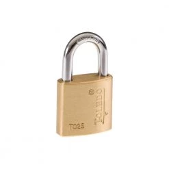 25 mm Brass Keyed Padlock by TOLEDO